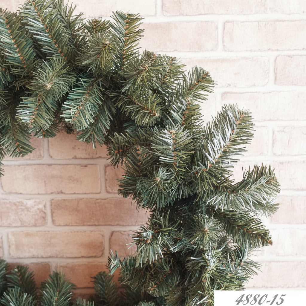 molto folto 4880-15 ghirlanda 5 metri x 25 cm rametti pino verde abete Stafil ghirlanda natalizia filo festone per decorazioni addobbi Natale