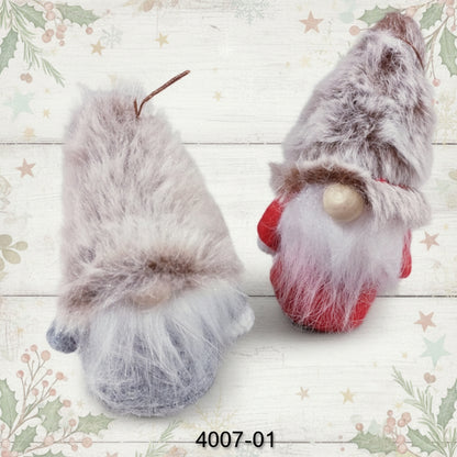 peluche beige tessuto rosso grigio vetrina gnomi nordici per decorazioni fai da te con frugoletti natalizi di feltro pannolenci tessuto