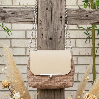 beige cammello creazione dal kit completo borse uncinetto fai da te corda macramè filo cotone cordoncini cordini cerati accessori chiusure tracolla diy bag filato stafil