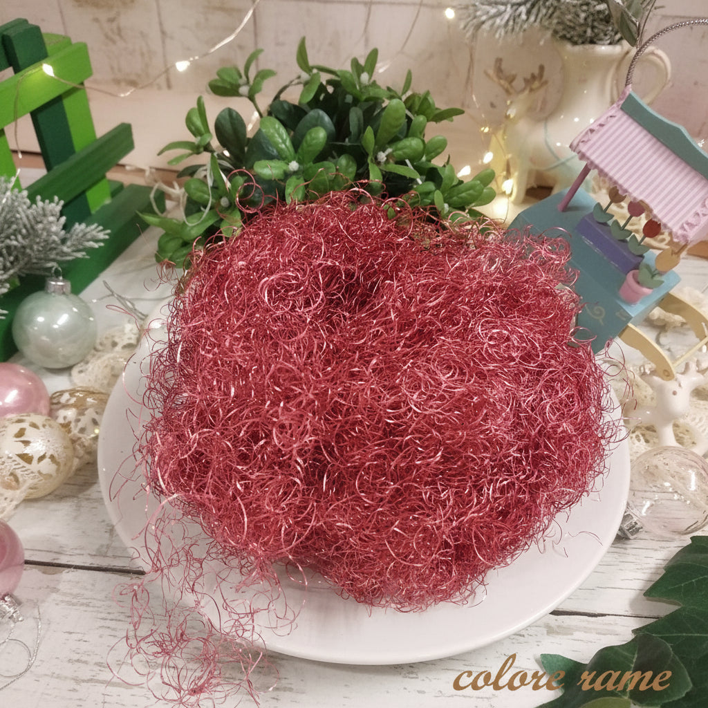 ramati capelli di angelo flowerhair angelhair lametta lurex metallica lamè per creazione bambole Natale angioletti natalizi acconciatura uso decorazioni vetrinistica fioristi composizioni centrotavola