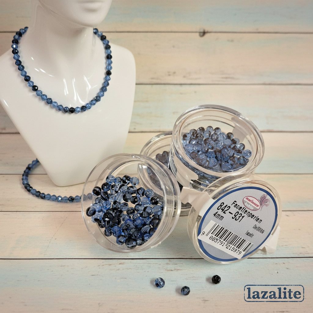 lazalite cristalli perline collane e bigiotteria offerta perle 4 mm sfaccettate uso tessitura intreccio uncinetto collane
