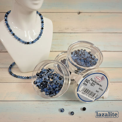 lazalite cristalli perline collane e bigiotteria offerta perle 4 mm sfaccettate uso tessitura intreccio uncinetto collane
