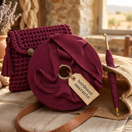 shop fettuccia bordò amaranto maglina stafil jersey borse cestini tappeti uncinetto scaldacollo collane pochette clutch bags abbigliamento moda