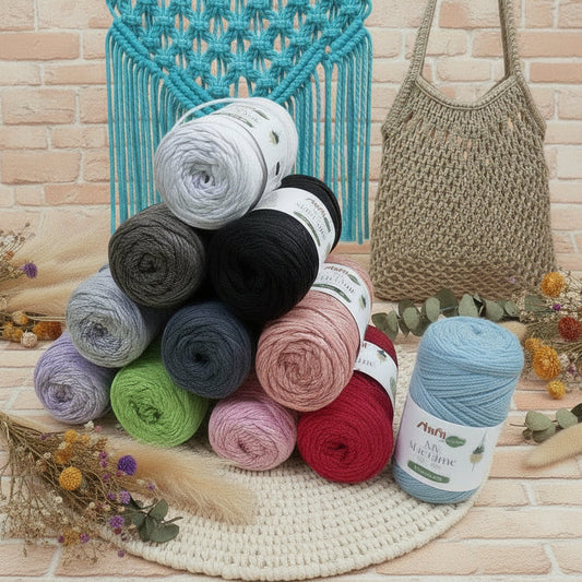 filato 100 g circa 90 metri nuovi colori moda corda My macramè cotone filo cordoncino 2 mm Stafil uso nodi nautici per tende borse uncinetto decorazioni da parete gioielli bigiotteria portapiante da appendere tappeti cuscini
