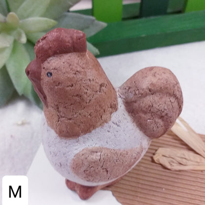 gallina coccio terracotta bianco marrone oggetti lotto offerta stock outlet miniature ricordini souvenir idee regalo collezioni bomboniere arredamento casa delle bambole sorpresa uova cioccolato pasquale