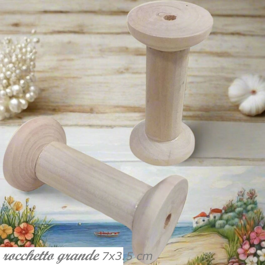 grande 7x3.5 cm oggetto per bambola di pezza fai da te rocchetti bobine legno porta-filo avvolgitore spago cavetti uso corpo angioletti gnomi pigottine