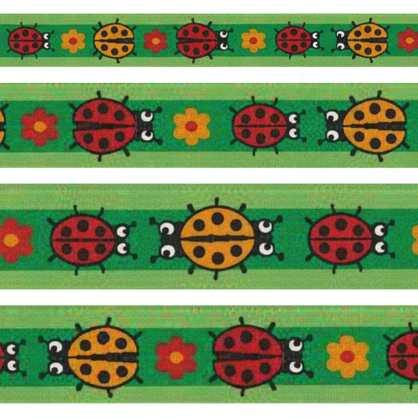nastri tessuto tela stoffa stampati disegnati fantasia coccinelle packaging laurea confezionare pacchi regalo bomboniere