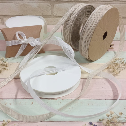 confezionamento shop eco-friendly green nastro juta naturale grezzo beige lino sbiancato garza di carta a rete rustico shabby chic nastrino basso 10 mm uso fiocchi confezionare bomboniere fai da te chiudipacco regalo packaging segnaposto vetrinistica hobbistica