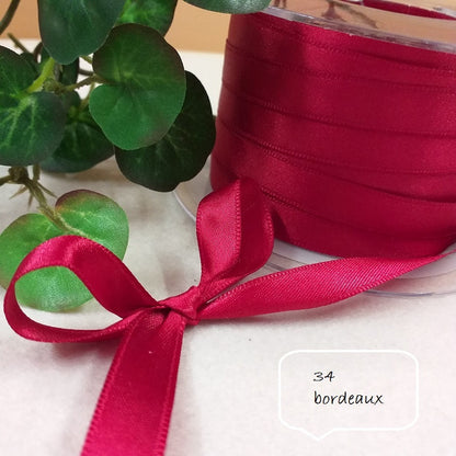 bordeaux 10 mm vendita al metro di nastro doppio raso made in Italy colori speciali uso confezionare bomboniere fai da te pacchi regalo hobbistica come passamaneria packaging vetrinistica e merceria natalizia