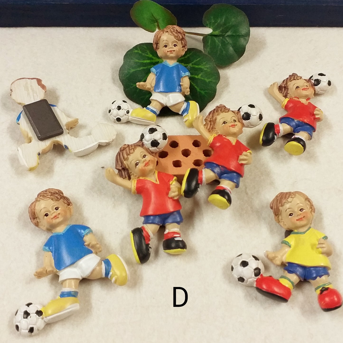 magnete calciatore con calamita lotto di offerta stock bomboniere celeste per maschio bimbo ricordini baby shower Battesimo oggetti regalini nascita