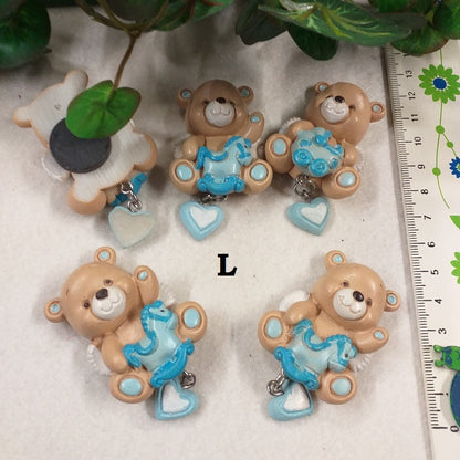 magneti orsetti con calamita lotto di offerta stock bomboniere celeste per maschio bimbo ricordini baby shower Battesimo oggetti regalini nascita