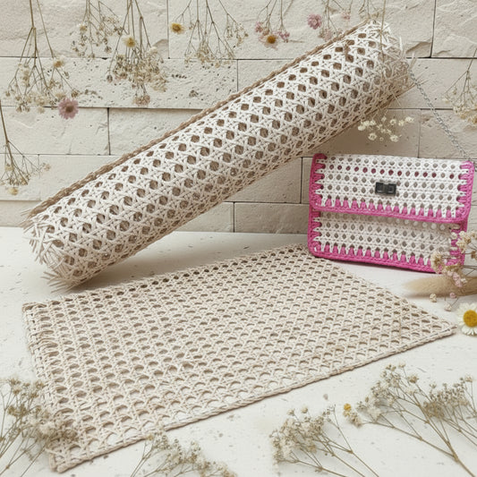 rotolo rattan chiaro paglia di vienna per rivestire oggetti borse uncinetto macramè materiali creativi estivi