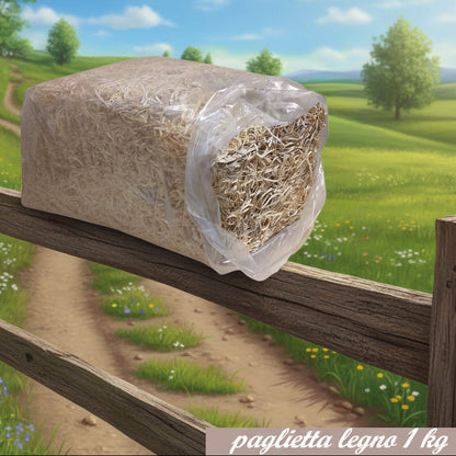 balla da 1 kg paglia di legno naturale truciolo alta resa per confezioni regalo cesti Pasquali composizioni decorazioni hobbistica fai da te