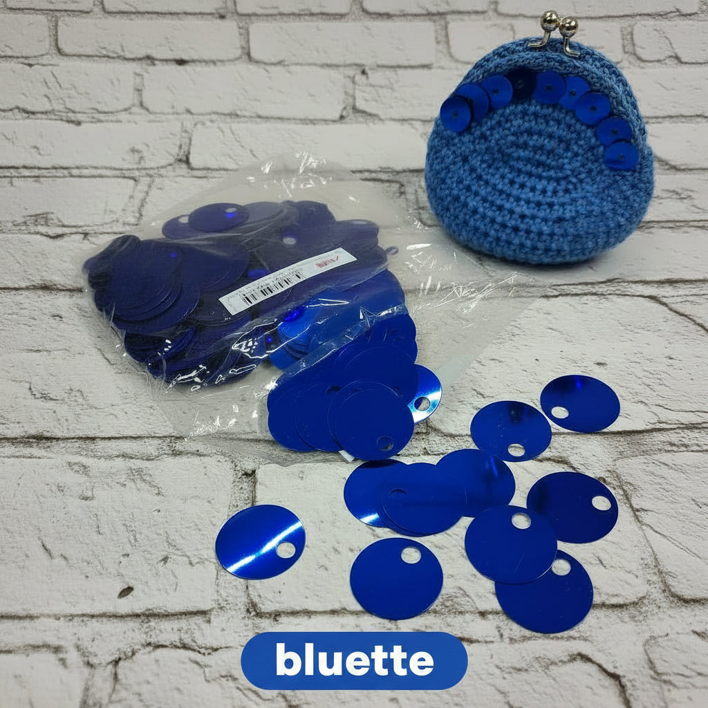 bluette paillettes foro grande per borsellino borse pochette clutch bags uncinetto