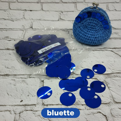 bluette paillettes foro grande per borsellino borse pochette clutch bags uncinetto