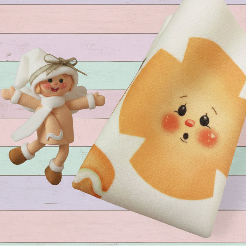 omino pan di zenzero pannello pannolenci ginger Paprika piccolo  stampato Renkalik colorato disegnato natalizio da ritagliare per creare bambole di pupazzi Natale