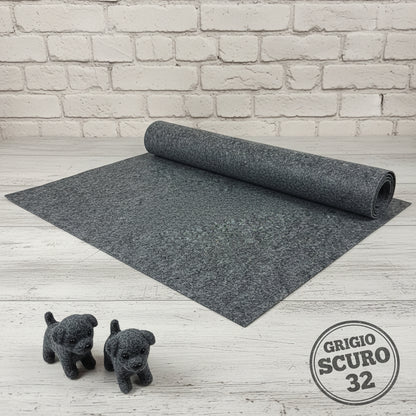 grigio scuro melange pannolenci sottile feltro morbido per lavoretti creativi cucito bambole natalizi cagnolino