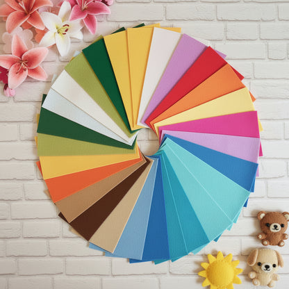 lilla viola marrone blu verde giallo rosa rosso arancio bianco pannolenci Stafil 1 mm morbido tinta unita feltro uso creazioni fiori fiocchi nascita lavoretti creativi bambini e natalizi-pasquali, ghiranda fior di pesco