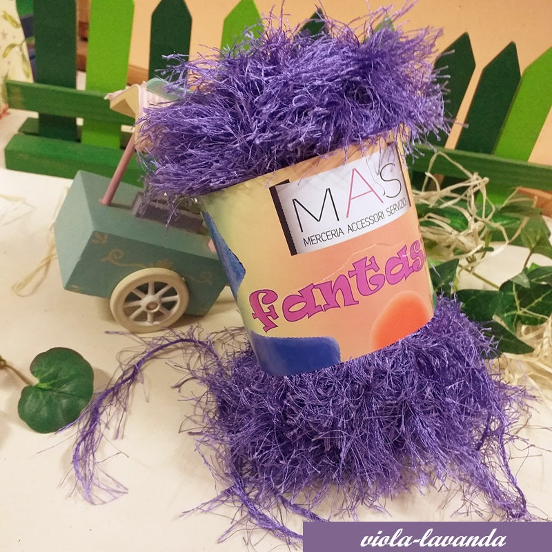 viola lavanda MAS cordino fantasia pelosetto pelliccioso ecologico cordoncino per uncinetto borse scaldacollo pochette clutch bags sciarpe stole autunnali invernali