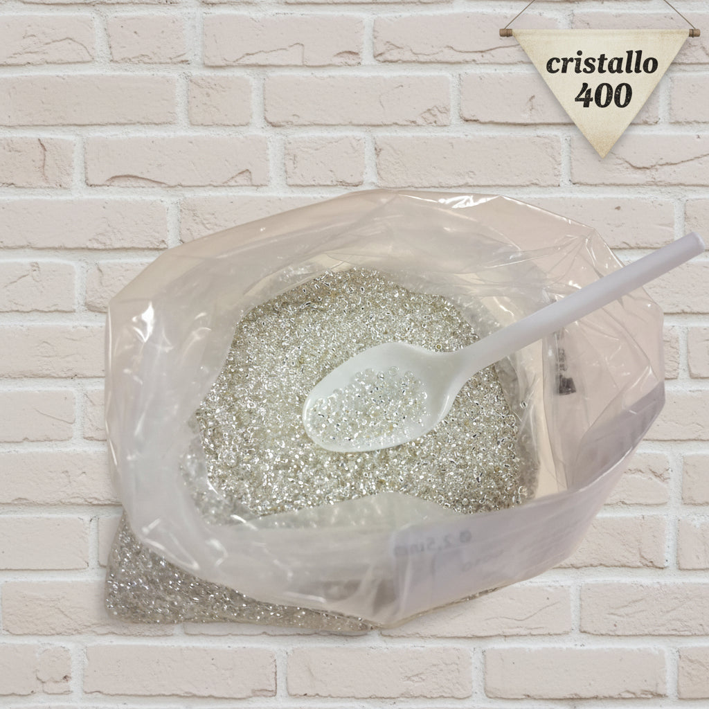 cristallo 400 vendita 500 grammi 1 chilogrammo sfuse a peso perline di vetro colorate hobby rocailles perle conteria tipo veneziano uso creazioni fiori bonsai bigiotteria