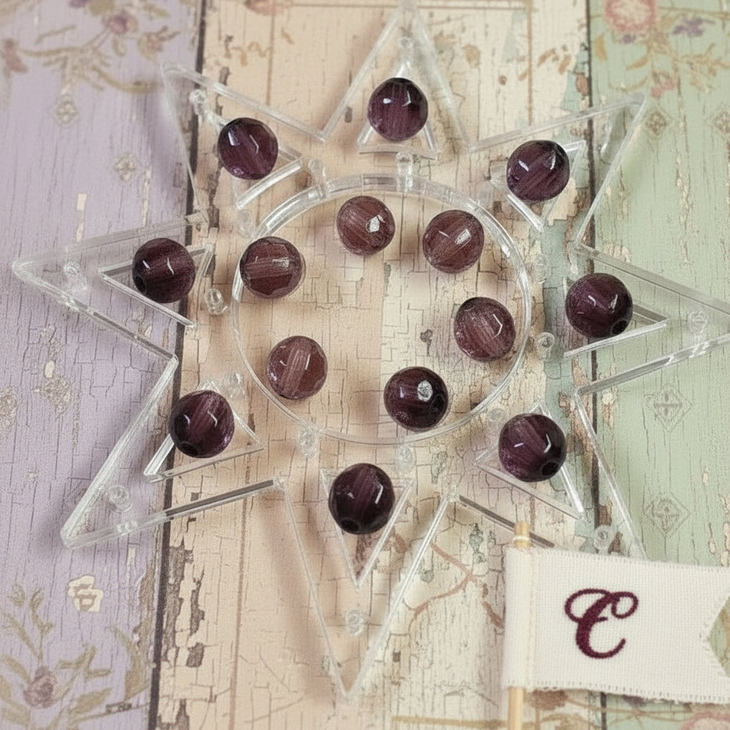 lotto offerta C colore violetta perle cristalli di vetro bigiotteria fai da te collane e bracciali dell'amicizia di perline da 8 mm