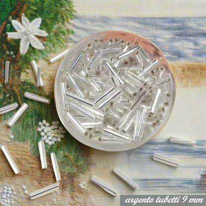 argento pive bastoncini conteria rocailles mezze linee pivette tubicini baguettes perline perle da ricamo abbigliamento tubetti uso ricamare abiti costumi borse bigiotteria creare bijoux bigiotteria fai da te gioielli sandal