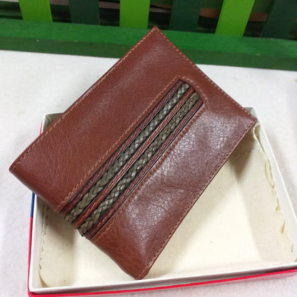 treccina ecopelle portafoglio uomo economico idea regalo portacarte portadocumenti