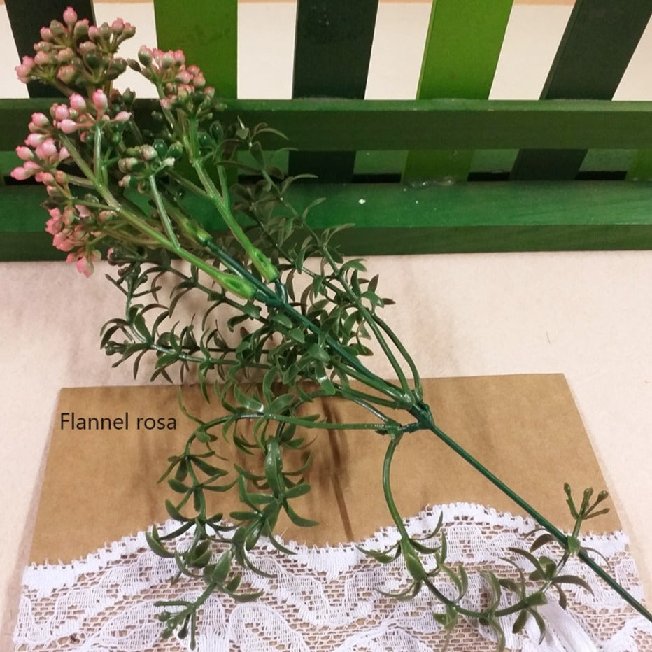 flannel rosa verdi finti artificiali botanica renkalik per composizioni fiori pasquali allestimenti fioristi vetrine