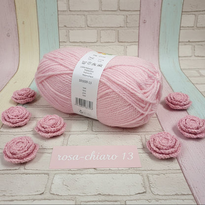 rosa chiaro 13 colori pastello misto lana acrilico sintetico gomitoli per Ferri lavori a maglia e uncinetto vetrina eco-friendly uso sferruzzare maglione amigurumi pasquali decorazioni natalizie mandala
