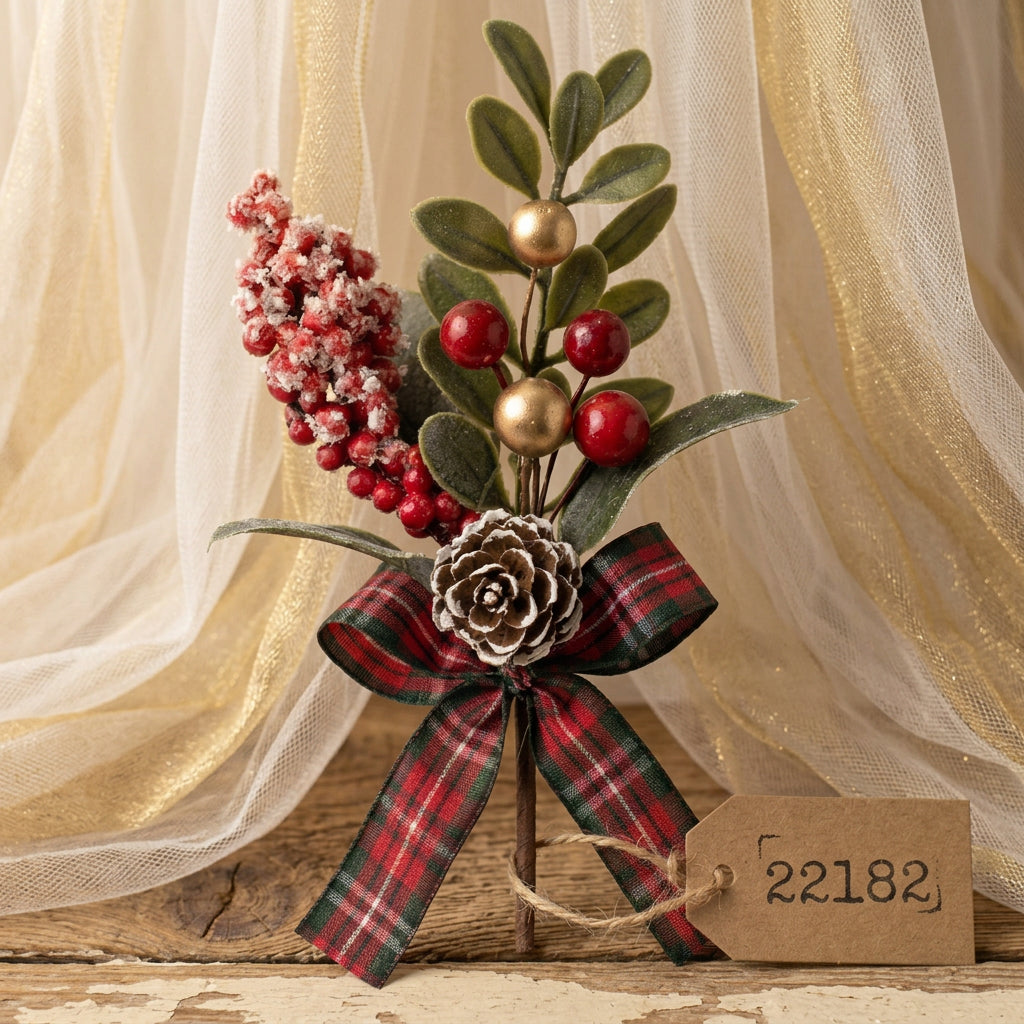 bosso pigna bacche ghiacciate foglie artificiale decorazioni Natale vetrine casa bricolage bomboniere hobby creativi fai da te uso addobbi arts crafts materiali hobbistica chiudipacco regalo natalizio packaging vetrinistica