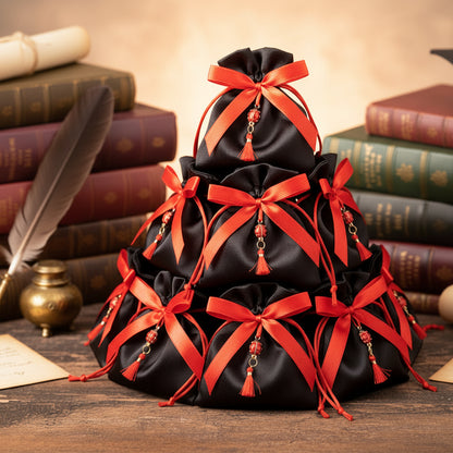 torta a 3 piani idee originali come confezionare portaconfetti laurea bomboniere sacchettino di raso nero con ciondolo coccinella portafortuna nappina rossa,  simboli grafici vintage