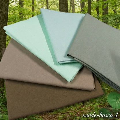verde bosco 4 uni patchy stafil 44x55 cm stock assortimento tinta unita di stoffe cotonine tessuti scampoli uso cucito creativo bambole di pezza fiocchi nascita hobbistica vetrinistica