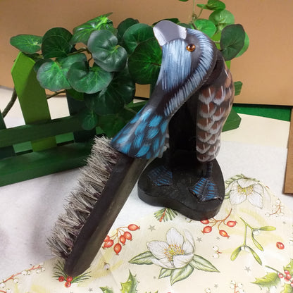 come funziona spazzolina setola sintetica anatra legno bambola decorativa idee regalo utili pulizia abiti vestiti lavanderia