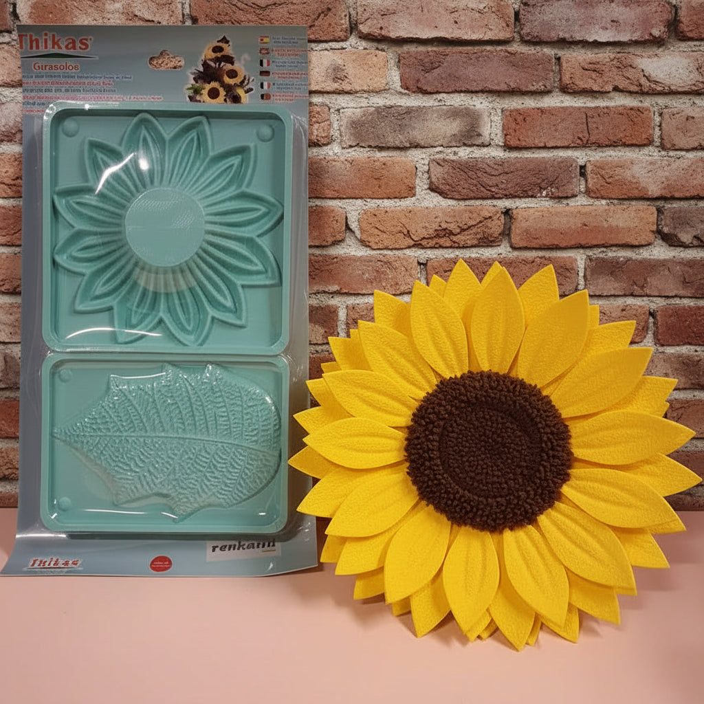 fiore foglia per girasoli jumbo gigante Thikas Renkalik stampi formine modelli craft molds per fommy gomma crepla eva foam mousse termo-modellismo termo-formabile tessuto stoffa sughero legno di balsa ecopelle