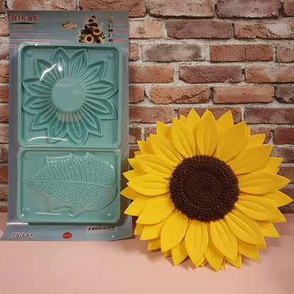 fiore foglia per girasoli jumbo gigante Thikas Renkalik stampi formine modelli craft molds per fommy gomma crepla eva foam mousse termo-modellismo termo-formabile tessuto stoffa sughero legno di balsa ecopelle