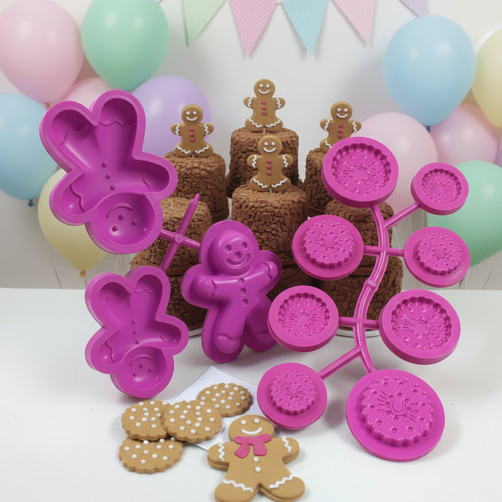 vetrina shop online vendita stampi per fommy gomma crepla carta eva biscotti dolci natalizi albero Natale addobbi decorazioni omini gingerbread pan di zenzero panpepato