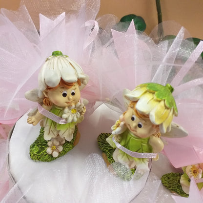 Sacchettini kit fai da te o confezionamento fatina-folletto fiori del bosco confezionate confetti babyshower nascita battesimo compleanno comunione cresima bimba femminuccia