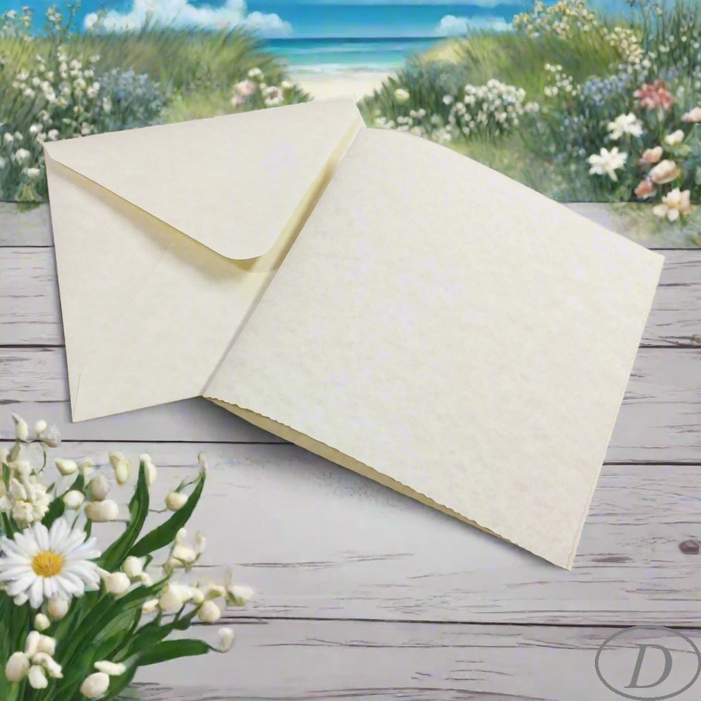carta conchiglia beige avorio cartoncino nuvolato bordo simil-pergamena biglietti con buste di inviti partecipazioni particolari fai da te stock rinnovo collezioni