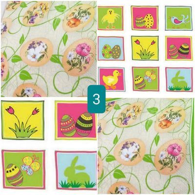 Fiori tovaglioli per decoupage vintage gufetti animali uova Pasqua