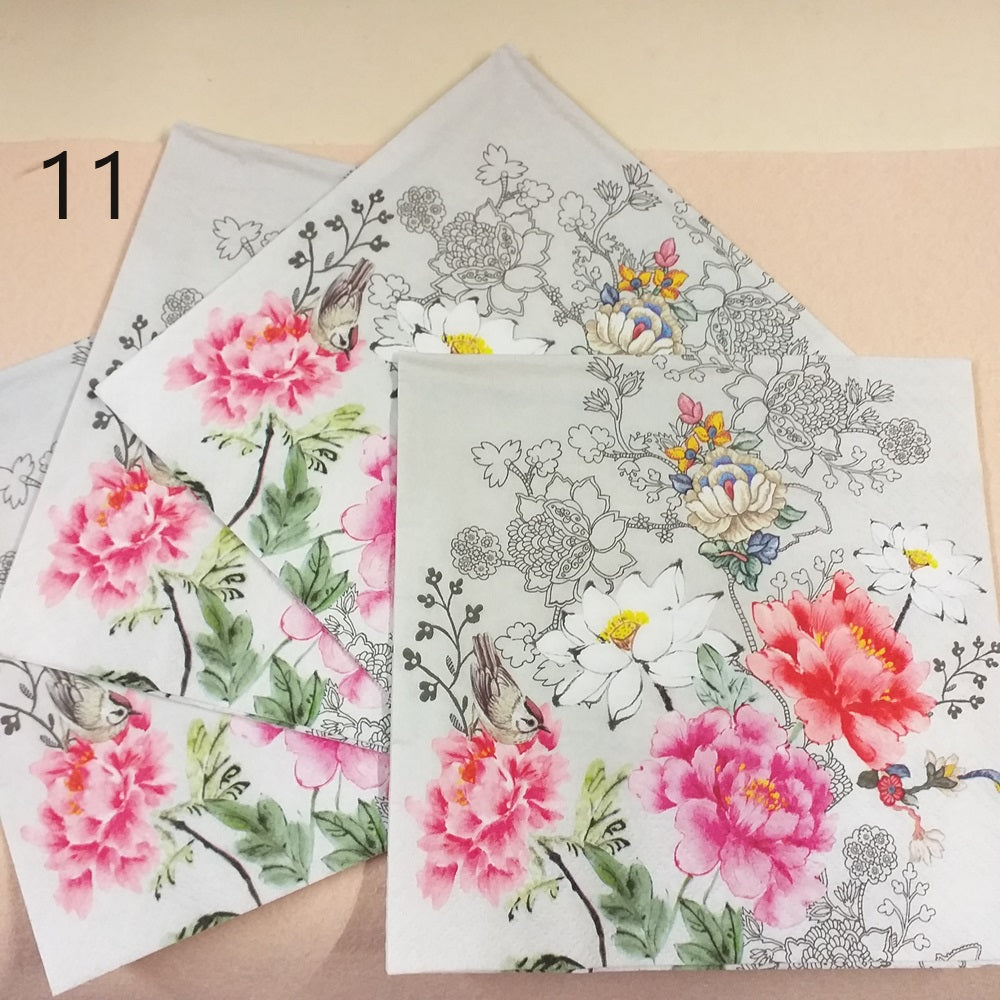peonie margherite fiori stilizzati tovaglioli di carta per decoupage pasquale uso packaging decorazioni addobbi lavoretti creativi bambini confezionamento regalini sorprese uova cioccolato