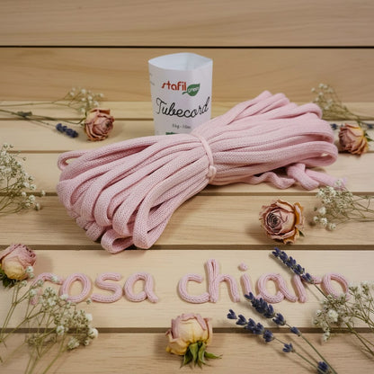 colore rosa chiaro tricotin pronto tubercord stafil green cordoncino tubolare per scritte nomi fiori farfalle