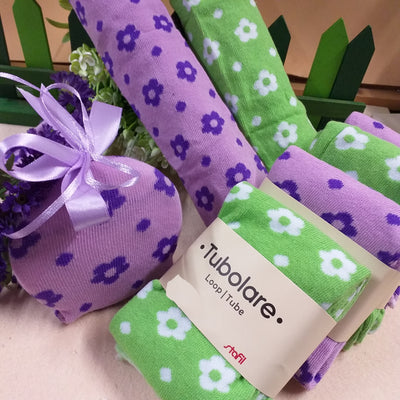 Tubolare elasticizzato maglina fiori | rivestire bambole uova pasquali