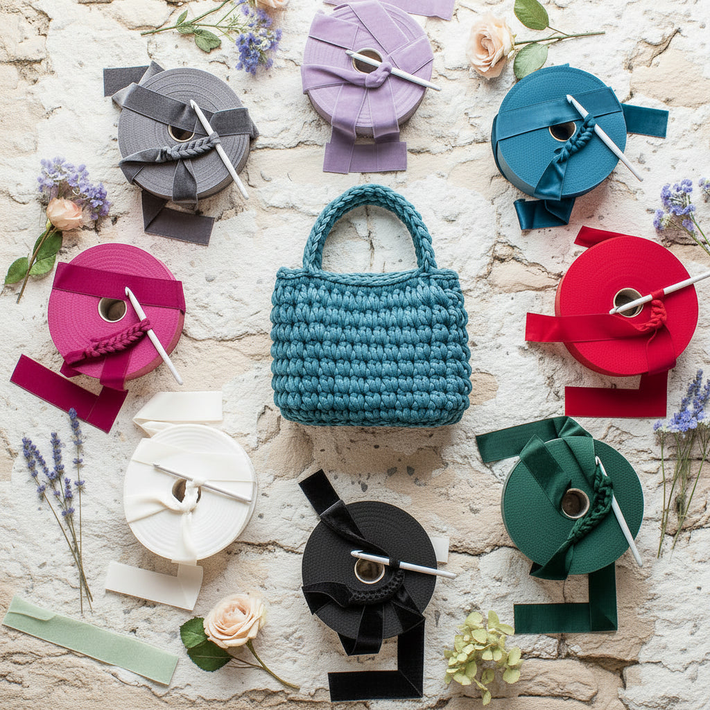liscio fettuccia velluto crochet velvet maglina ciniglia per borse uncinetto pizza per clutch bags pochette cerimonia eleganti borsette grigio, lilla lavanda, rosso, fucsia, viola, blu ottanio e marino, burro, verde smeraldo