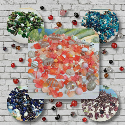 Perle miste colorate bigiotteria collane bijoux - Sfuse a chilo lotti