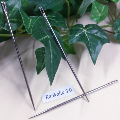 aghi grandi Renkalik 8.0 per cucito creativo di bambole e pupazzi stoffa feltro pezza pannolenci