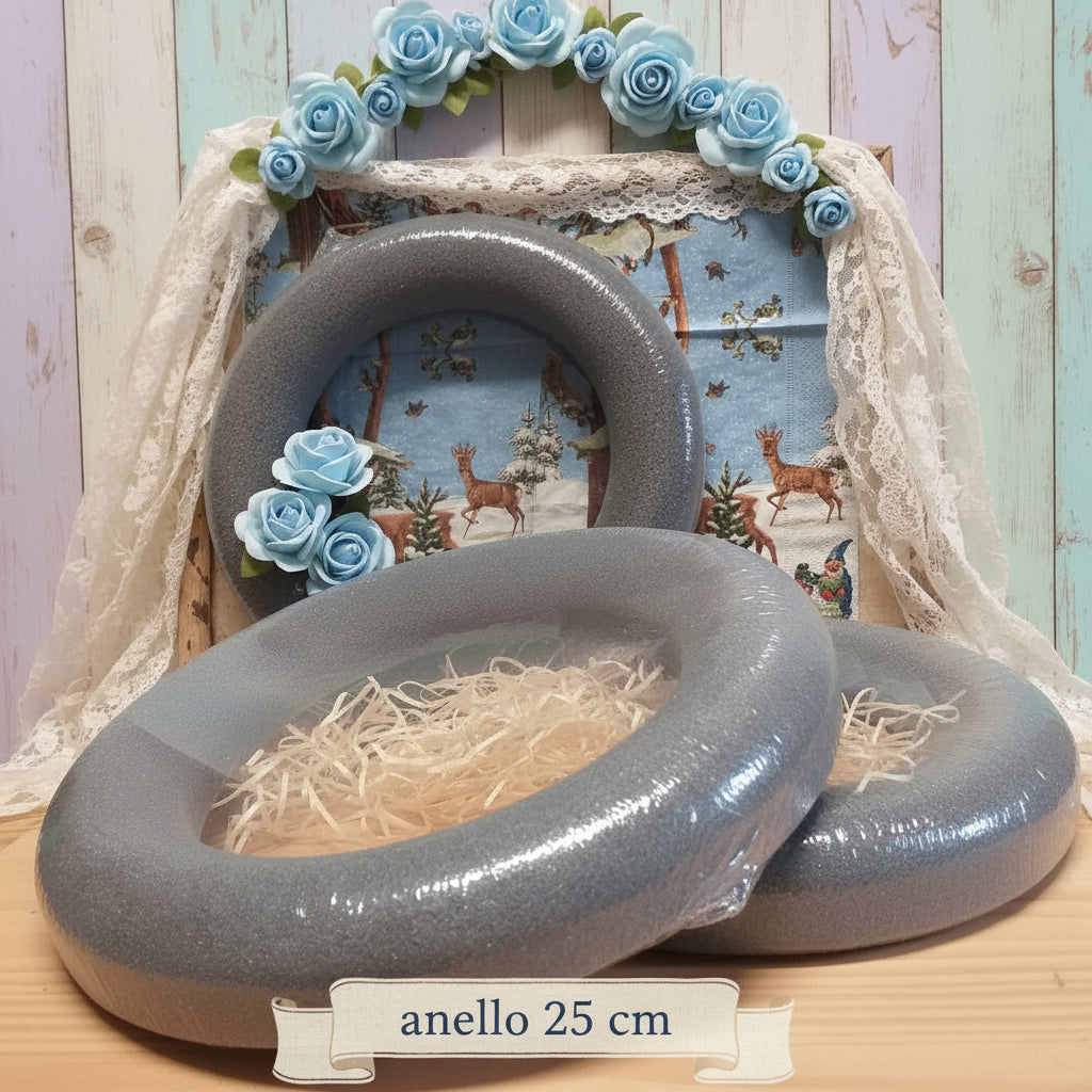 floral foam rings forme di spugna per fiori finti artificiali secchi composizioni piante basi ghirlande festone cerchi anelli corone da appendere o appoggio per allestimenti vetrine centrotavola natalizi pasquali
