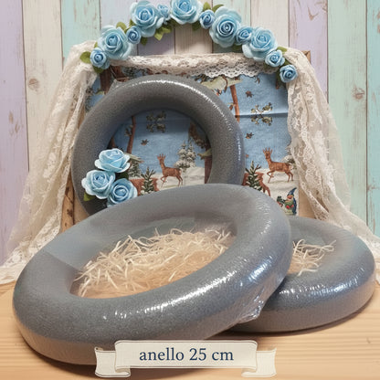 floral foam rings forme di spugna per fiori finti artificiali secchi composizioni piante basi ghirlande festone cerchi anelli corone da appendere o appoggio per allestimenti vetrine centrotavola natalizi pasquali