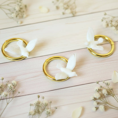 simboli plastica confezioni bomboniere fai da te matrimonio anniversario nozze d'oro d'argento anello colomba