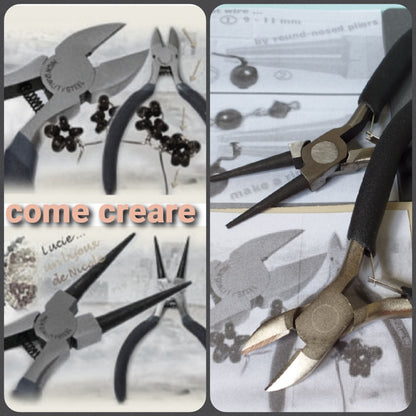 Come creare bijoux di perline con attrezzi lavorazione bigiotteria pinze