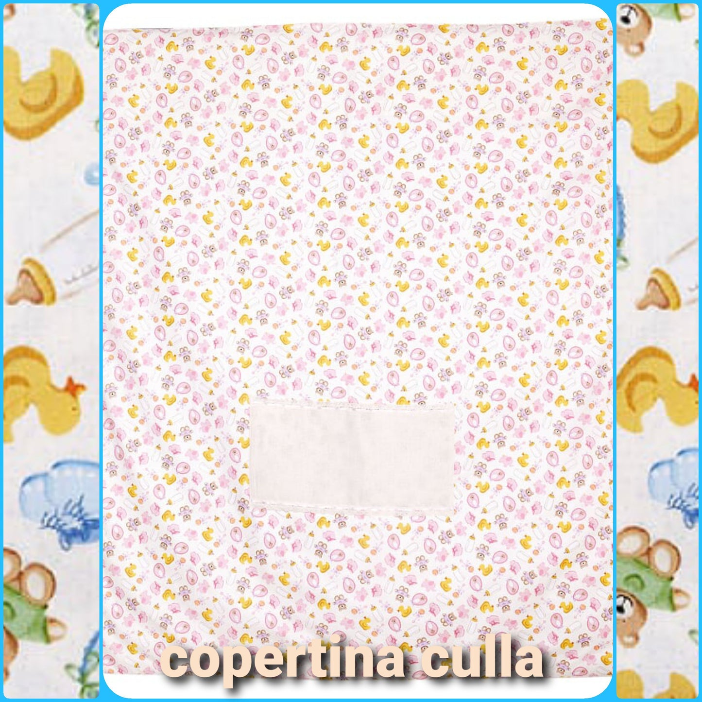 Copertina culla articoli da ricamo punto croce bambini e bambine prima infanzia biancheria da ricamare corredino